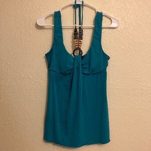 IZ Byer California Dressy Tank Top Women’s Teal - Size M